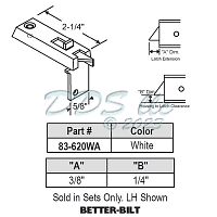 Window Tilt Latch 83-620WA 1