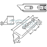 Window Tilt Latch Set 83-704MODWA 1