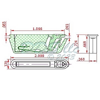 Vent Lock 85-1288w 1