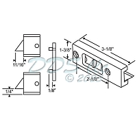 85 Series Tilt Latch 85-529LHW 1