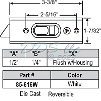Tilt Latch 85-616W 1