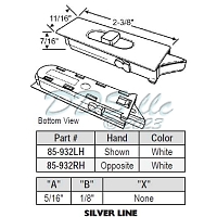 Snap-in Tilt Latch 85-932RH 1
