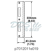 Stainless Steel Latch & Deadbolt Strike 1963554 1