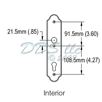Hoppe M3965N Backplate Series 1
