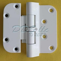 Aluminum RH White Set Hinge 3033932
