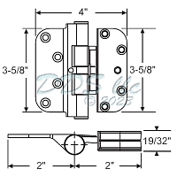 Hoppe Matte Black Guide Hinge 3033879 1