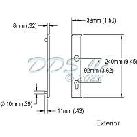 Hoppe M2161N Backplate Series 1