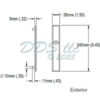 Hoppe M2161N Backplate Series 1