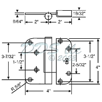 Millennium Adjustable Guide Hinge 8754743 1