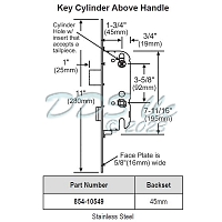 Single Point Mortise Lock 854-10549