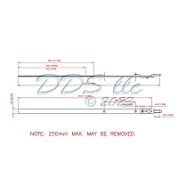 GU Top Extension Black 500mm 854-14415 1