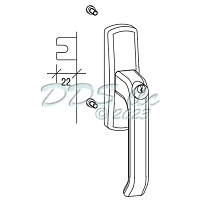 G-U Lockable Tilt and Turn Handle 40G-46553 1