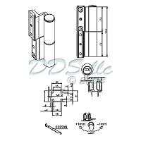 Flash XL Hinge Silver 856-10002SV 1