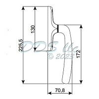 Giesse Unica Handle 856-10035W 1