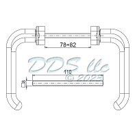 Giesse Balcony Door Handle 856-10079W 1