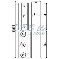 Celera Hinge Silver 856-16174SV 1