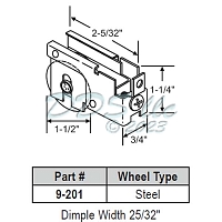 Patio Door Roller 9-201 1