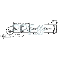 Tandem Nylon Patio Door Roller 9-309NPB