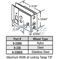 Patio Door Roller 9-338N 1