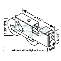 Tandem Patio Door  Roller 9-362X 2