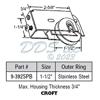 Croft Roller Precision Bearing 9-392spb 1