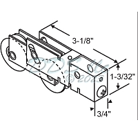 Tandem Patio Door Roller 9-403 1