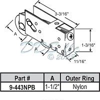 Tandem Patio Door Roller 9-443NPB