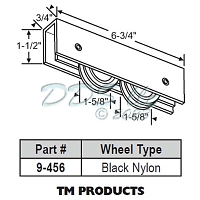 TM Products Patio Door Roller 9-456 1