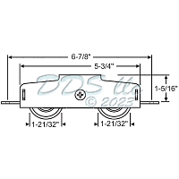 Tandem Patio Door Roller 9-502npb