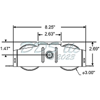 Sliding Patio Door Tandem Roller 9-534 1