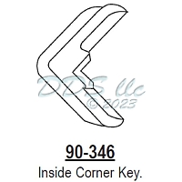 Screen frame Inside corner key 90-346P 2