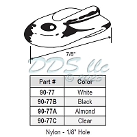 Flat Nylon Wing Clip 90-77C