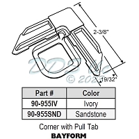 Outside Screen Corner 90-955snd 1