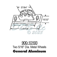 Sliding Window Rollers 900-10193 1