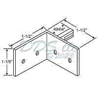 85 Series Sash Pivot Angel Brackets 900-16398A 1