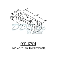 Sliding Window Rollers 900-17801 2