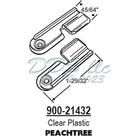 Clear plastic latch. Used by Peachtree. 2