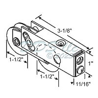 Tandem Patio Door Roller 900-22358SS