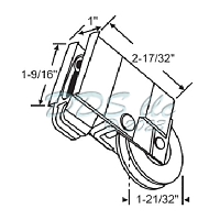 Patio Door Roller 900-22583spb 1