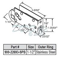 Tandem Patio Door Roller 900-22693-SPB 1