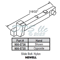Slide Bolt LH 900-5735 1