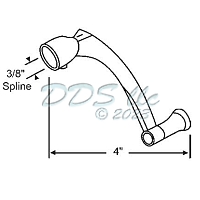 Champagne Crank Handle 900-8869CHR