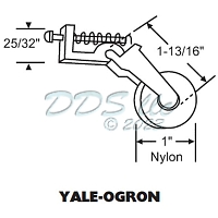 Screen Door Roller Assembly 900-9705 1
