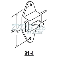 Surface Mounted Latch & Keeper 91-4A