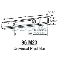 Universal Window Pivot Bar 96-M23 1