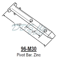 Universal Window Pivot Bar 96-M30 1
