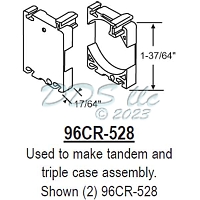 96CR Roller Tilt Constant Force Balance System Locking Case Halves 96CR-528 1