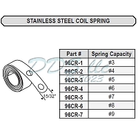 96CR Stainless Steel Coil Spring 96CR-3 1