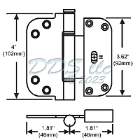 Windsor Guide Hinge 56-223PB 1