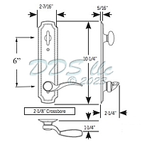 Endura Trilennium Eclipse Swing Door Handle Set 40067-BL-WR 2